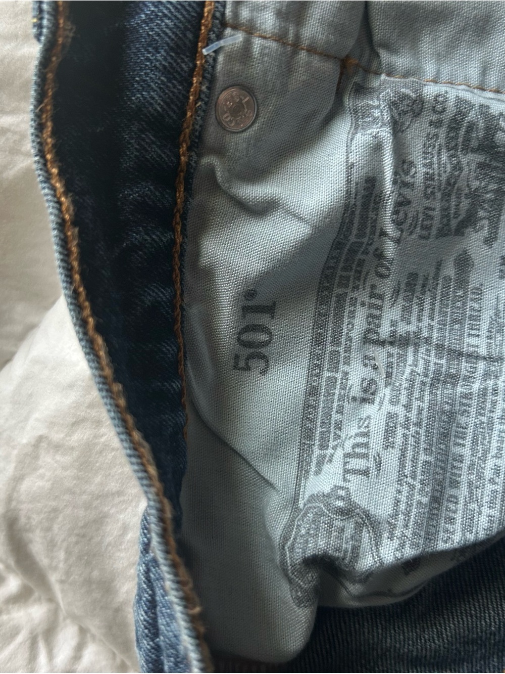 Levi's 501 Blue Denim Cutoff Shorts (more colors on my page) - Picture 4 of 6